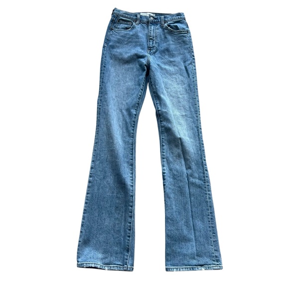 Aritzia Denim Forum The Bailey High Rise Boot 32L Size 25 - Picture 7 of 16